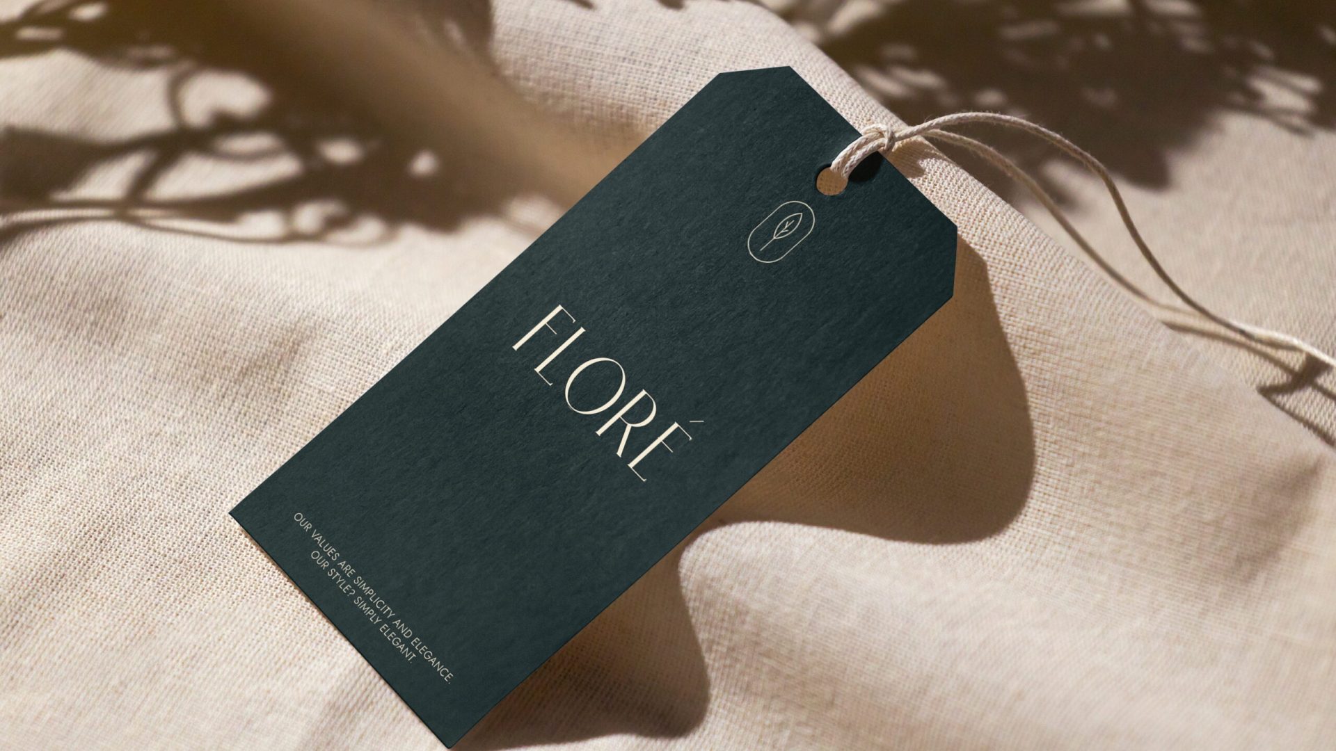 Flore_Graphic_Design_Brand_Identity_Label_Tag_on_Linen_Material